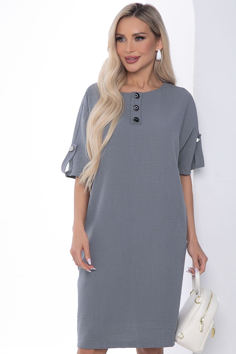 Платье Кайла люкс (серое) П10101 LT Collection