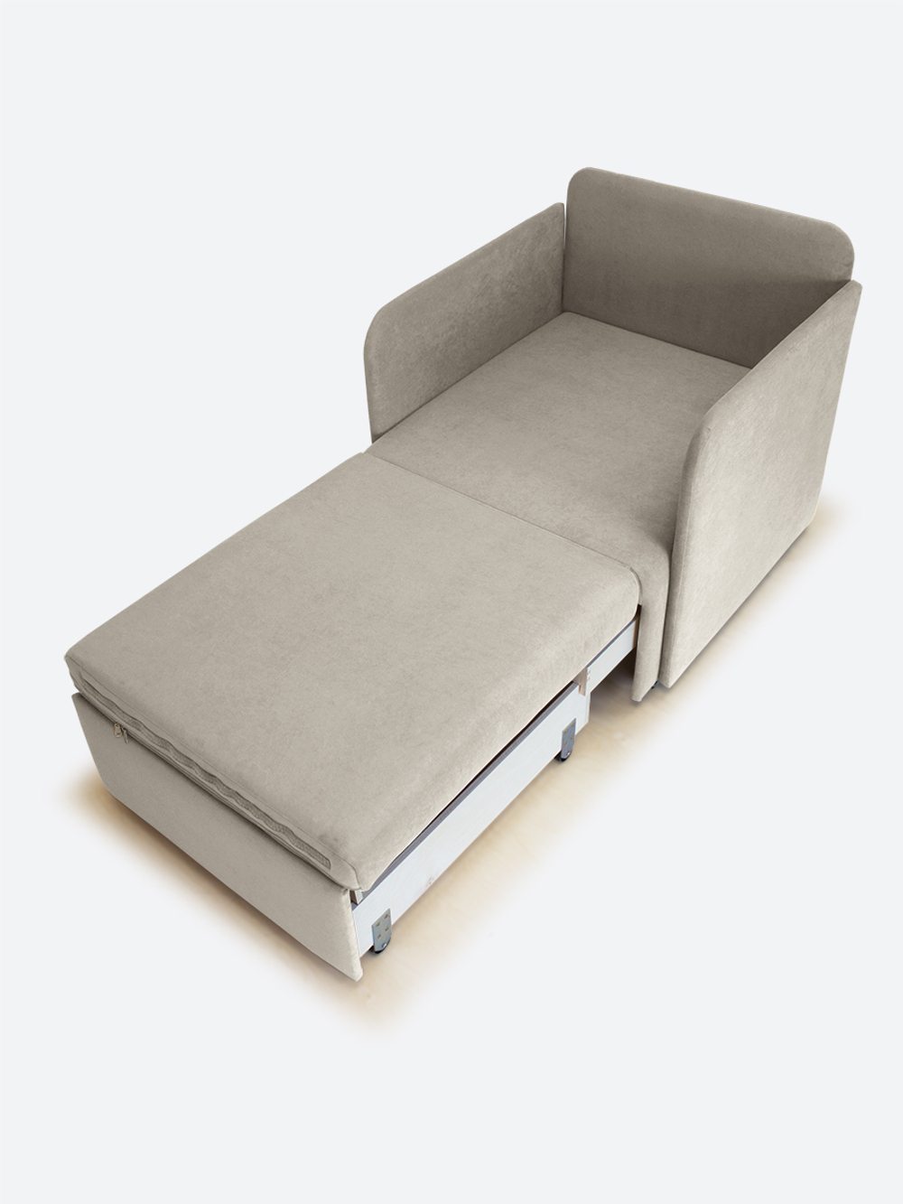 Кресло-кровать "Миник" с подлокотниками Dream Beige купон Тигр