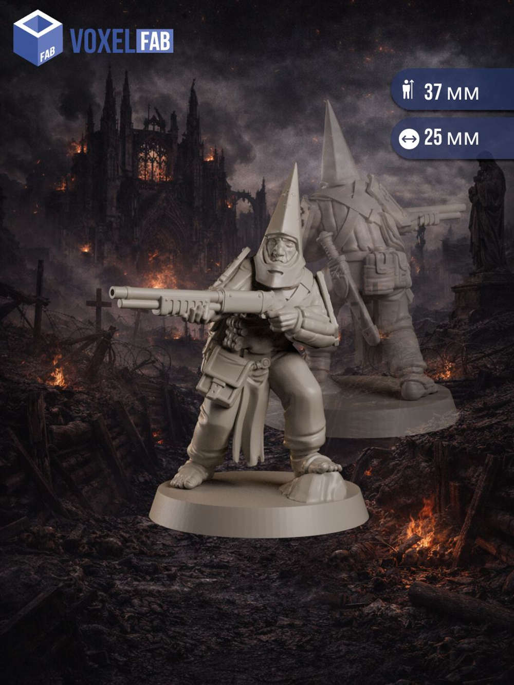 Апостолы Покаяния, Траншейные Пилигримы миниатюры для настольных игр РНИ, Trench Crusade