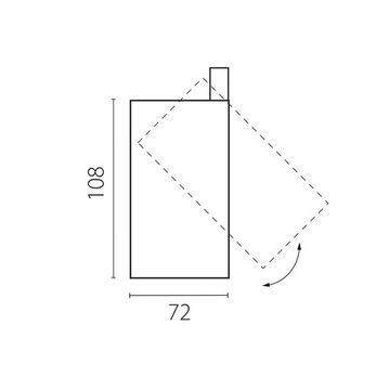 Трехфазный светильник для трековых систем QUATTRO либо потолочный (накладной или встраиваемый) 24W 4000K 215247 черный Alta Base Lightstar