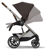 Коляска Cybex Balios S Lux TPE complete Cloud T Peach Pink Plus 3 в 1 Chocolate Brown с дождевиками