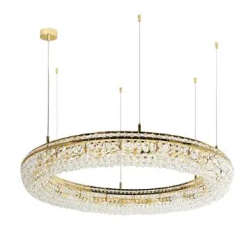 Подвесная люстра 15*E14 4015-15P золотой Monilibus Favourite