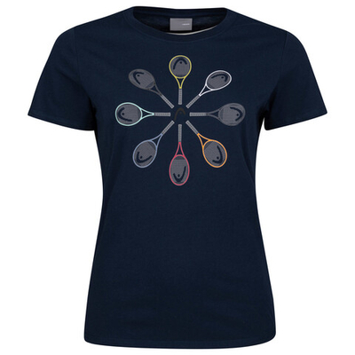 Футболка для девочки теннисная Head Racquet T-Shirt G - dark blue