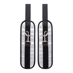 Серебристо-черные наручники ToyFa Anonymo 310107