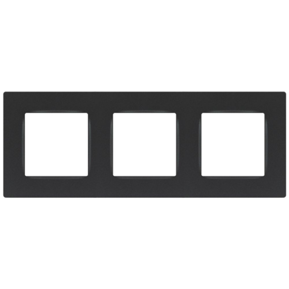 Рамка для розеток и выключателей ЭРА Серия 12 12-5203-12 на 3 поста, Классик, графит