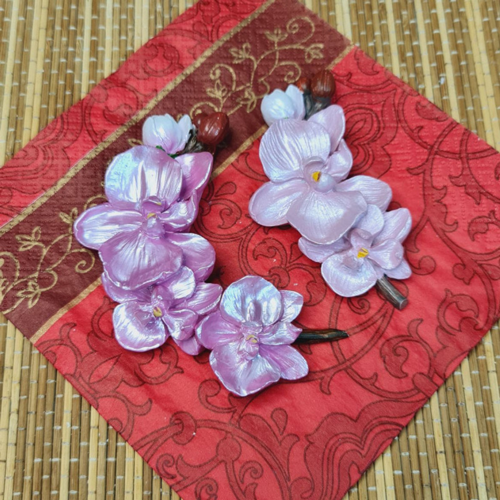 Молд силиконовый "Орхидея ветка" 229/1