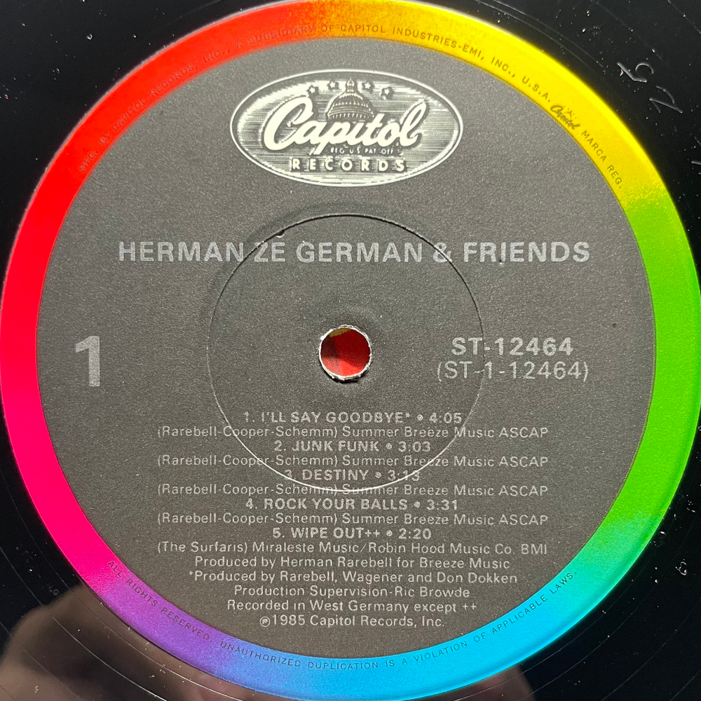 Herman Ze German ‎– Herman Ze German & Friends (США 1986г.)