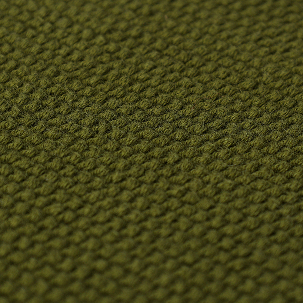 Набор из трех вязаных салфеток для уборки и мытья посуды бежевого и оливкового цветов из коллекции essential, 28х28 см