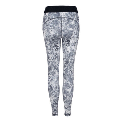 Женские теннисные брюки Nike Dri-Fit Performance Mid Rise All Over Print Tight Women - White, Black