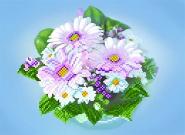 "Бутоньерка"-4095 ткань с нанесенным рисунком