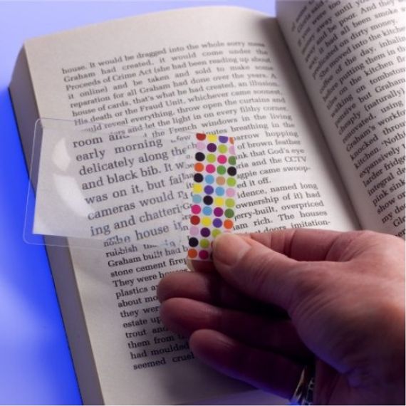 Əlfəcin \ Закладки \ Bookmark Flexible Magnifier Wallet Size Dots