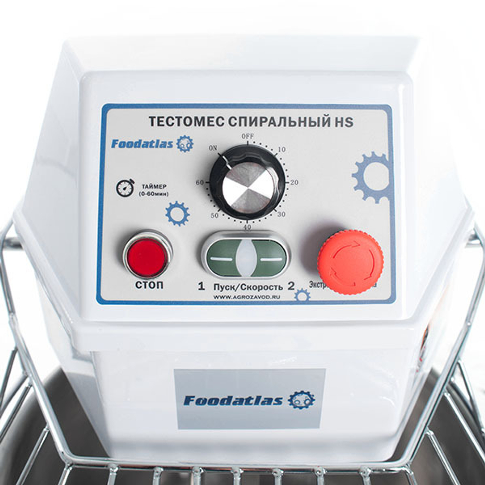 Тестомес спиральный HS-30A Foodatlas Eco 220В
