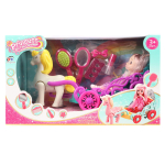 Карета с лошадью и куклой коробка 0817C-1