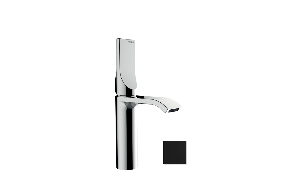 Bossini Apice смеситель для раковины 249 мм, донный клапан, цвет чёрный матовый