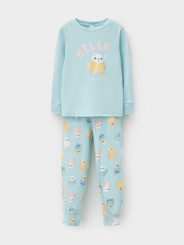 пижама  для девочки  К 1541/морозный шалфей,цв.попугайчики