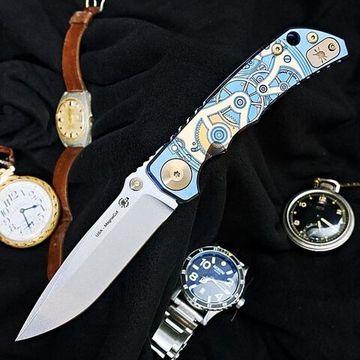 Нож Spartan Blades Harsey Watchworks, сталь S45VN, рукоять - титан