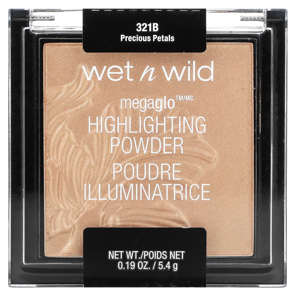 wet n wild, MegaGlo, пудра-хайлайтер, оттенок 321B Precious Petals, 5,4 г (0,19 унции)