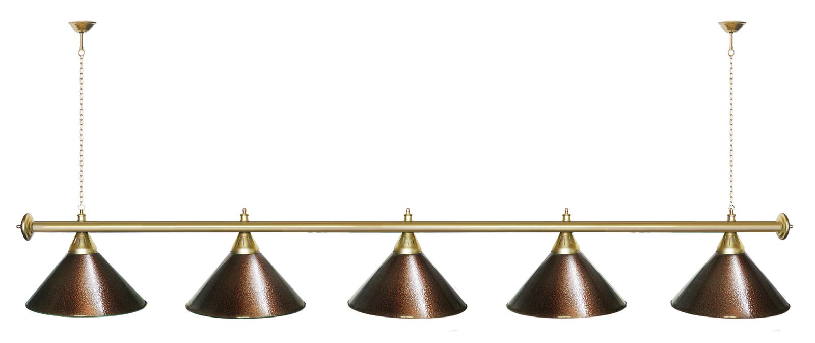 Лампа STARTBILLIARDS 5 пл. (плафоны золотые,штанга золотая,фурнитура золото) фото №47