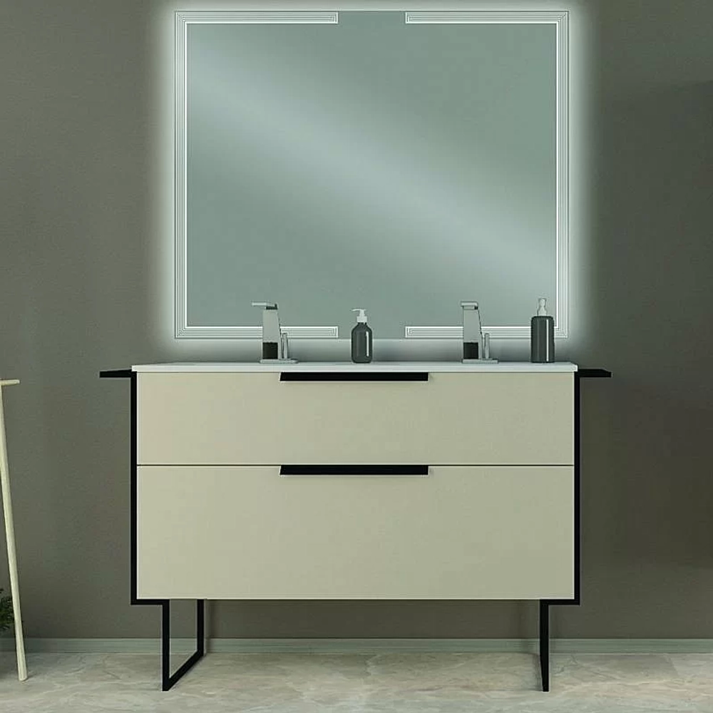 Тумба с раковиной Cezares URBAN 120 55162 120 Spatolato bianco