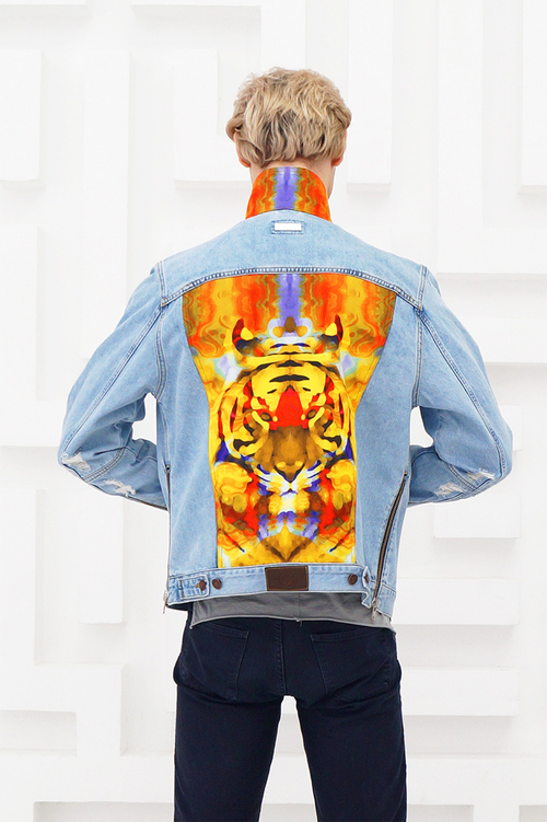 LIGVIANNI Джинсовая куртка Denim Jacket Tiger