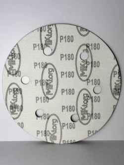 Шлифовальный круг D 225 мм на липучке 10 шт Р 180 6 отверстий