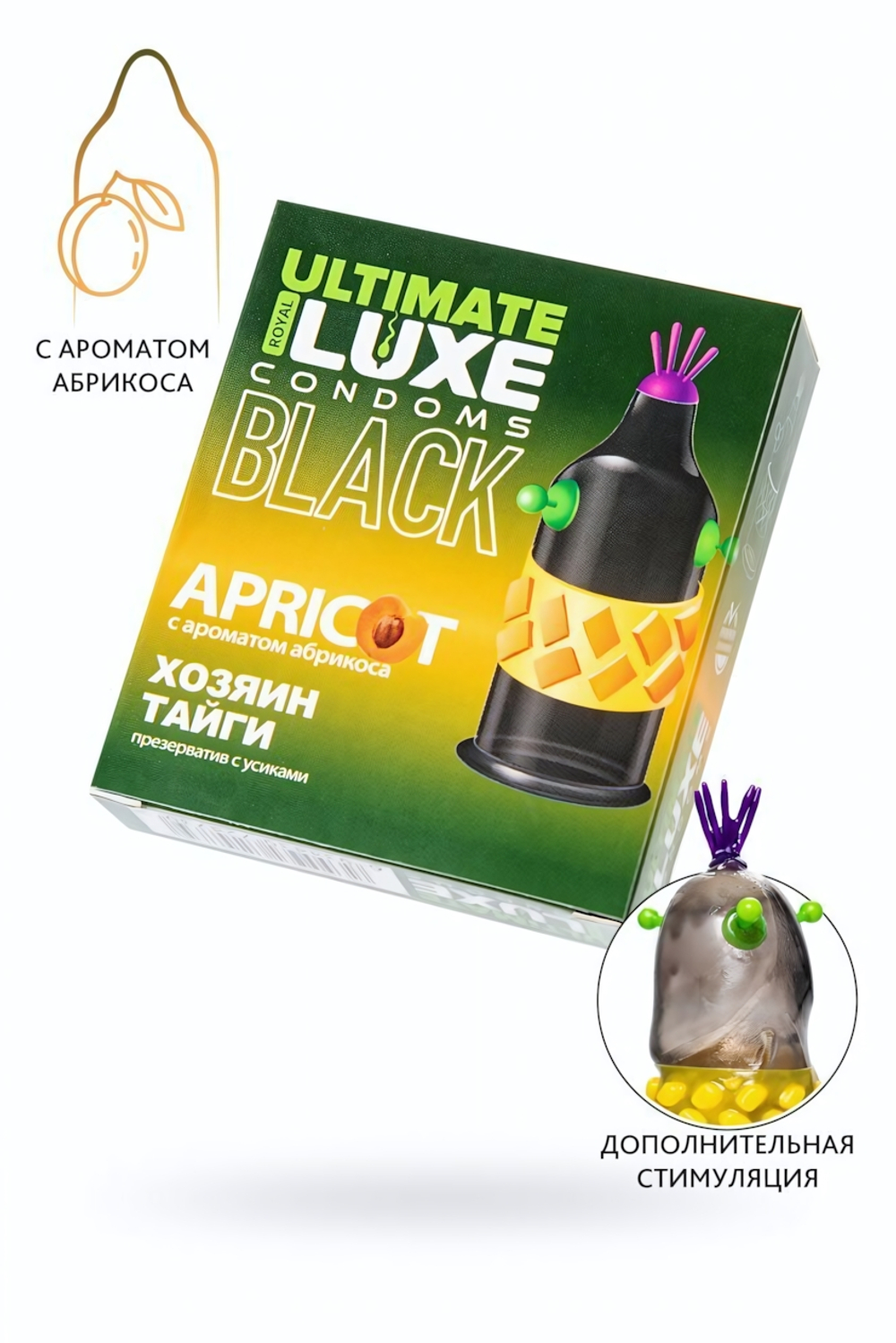 Презервативы Luxe Хозяин Тайги Абрикос черный 1 шт