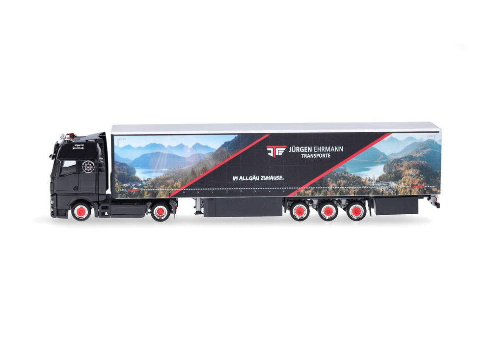 Грузовик MAN TGX GX 15м низкорамный тентованный прицеп "Jürgen Ehrmann Transporte" (Баден-Вюртемберг / Лойткирх)