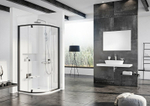 Душевой уголок Ravak Pivot PSKK3 90x90 37677300Z1 профиль Черный стекло Transparent