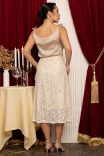 Костюм с юбкой Беллуччи (бежевый) К14718-10М LT Collection