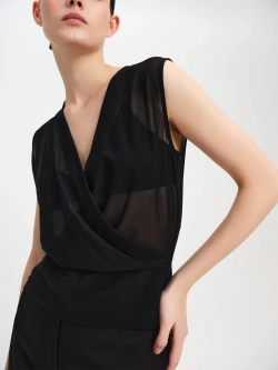 Топ полупрозрачный из сетки OLA OLA