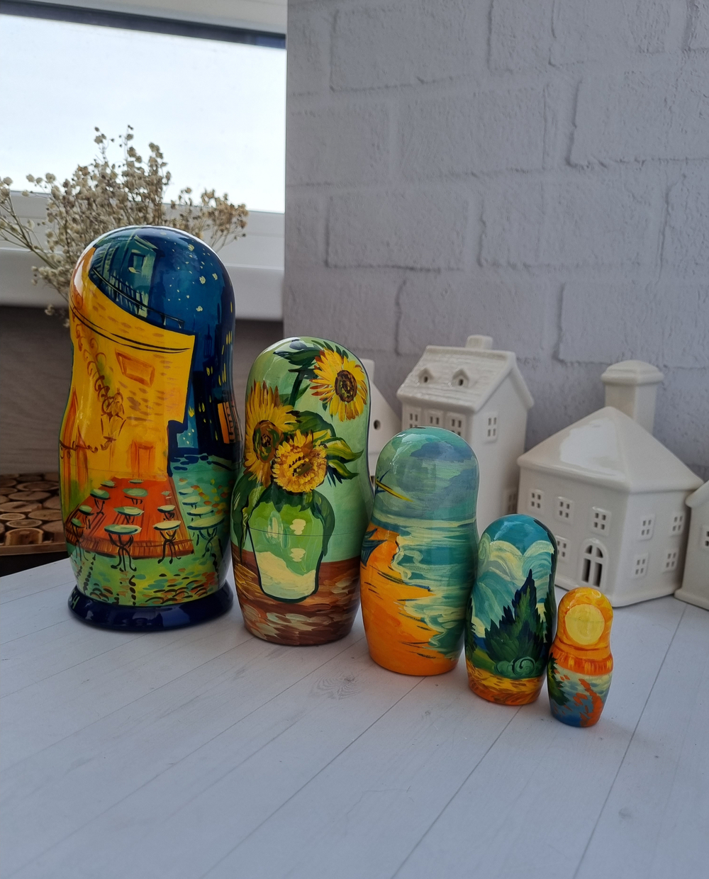 Матрёшка "Ван Гог" 5мест 18см