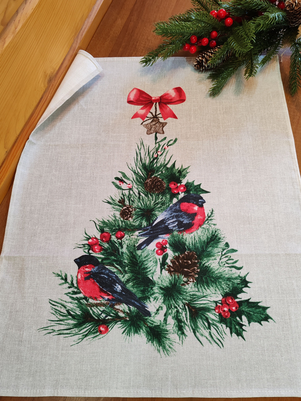 Набор кухонных полотенец, 3 шт , 45х60 см , рогожка