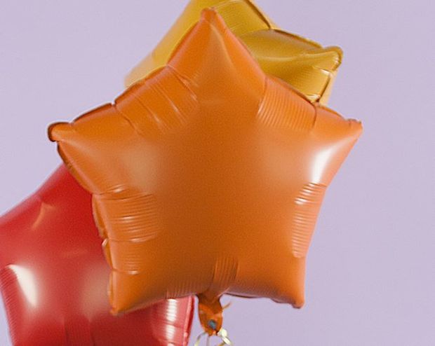 G Шар Звезда 18''/46 см, Горчичный, Сатин (БГ-17)
