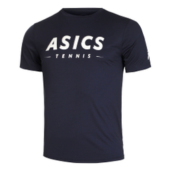 Мужское теннисное поло ASICS Court GPX Tee T-Shirt Men - Dark Blue, White