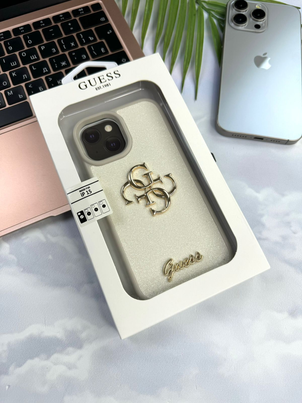 Чехол для iPhone G-Sparkle White