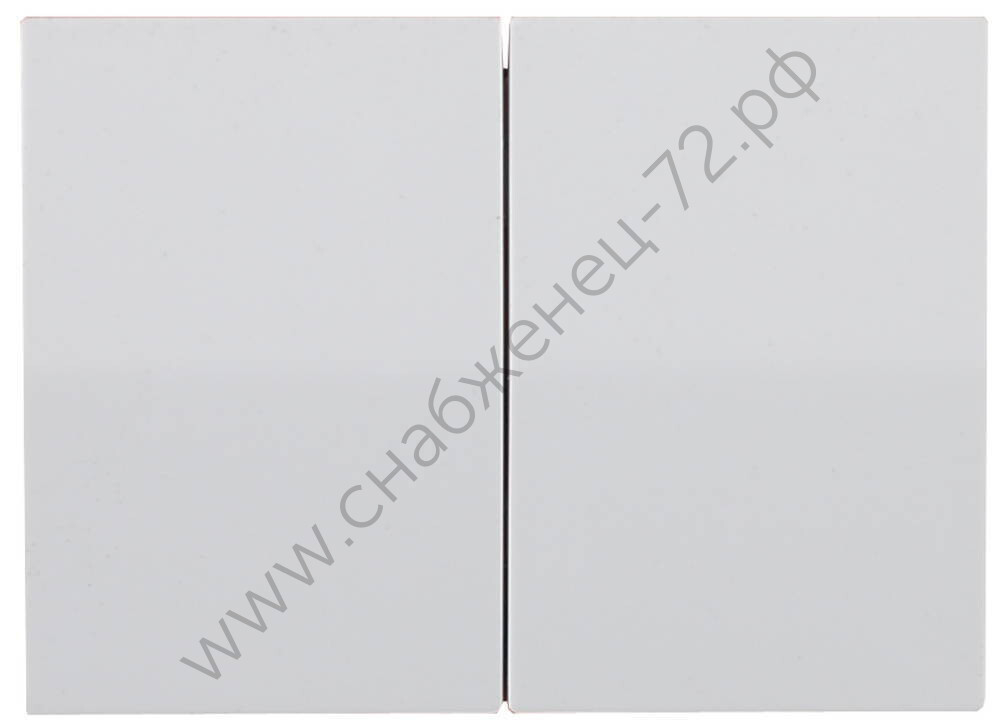 СВЕТОЗАР Эффект, без вставки и рамки, Двухклавишный выключатель (SV-54434-SM)