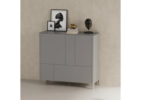 Шкаф Type 3 двери 2 ящика высота 135 см (серый)