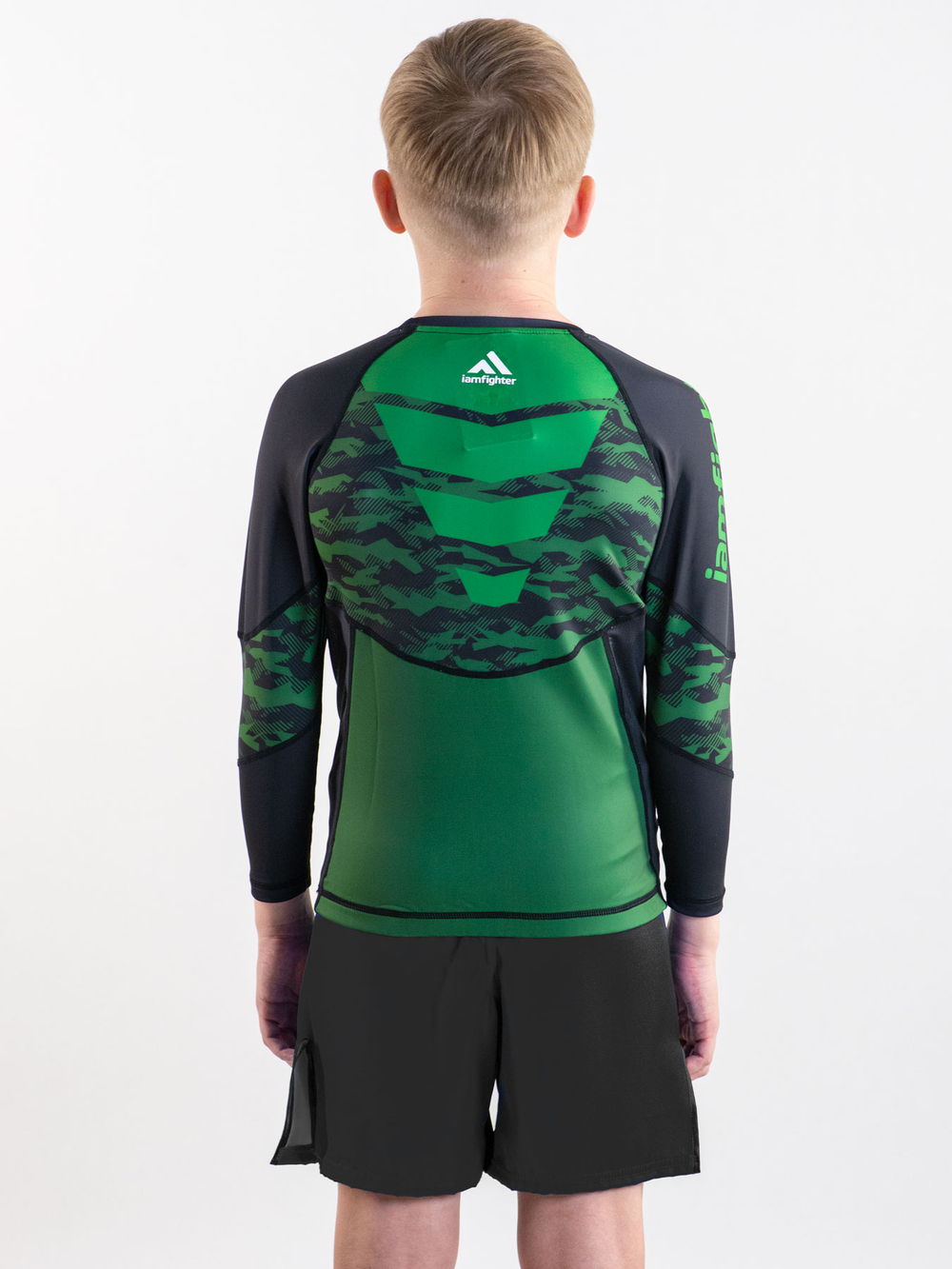Рашгард I am Fighter Hulk детский (зеленый)