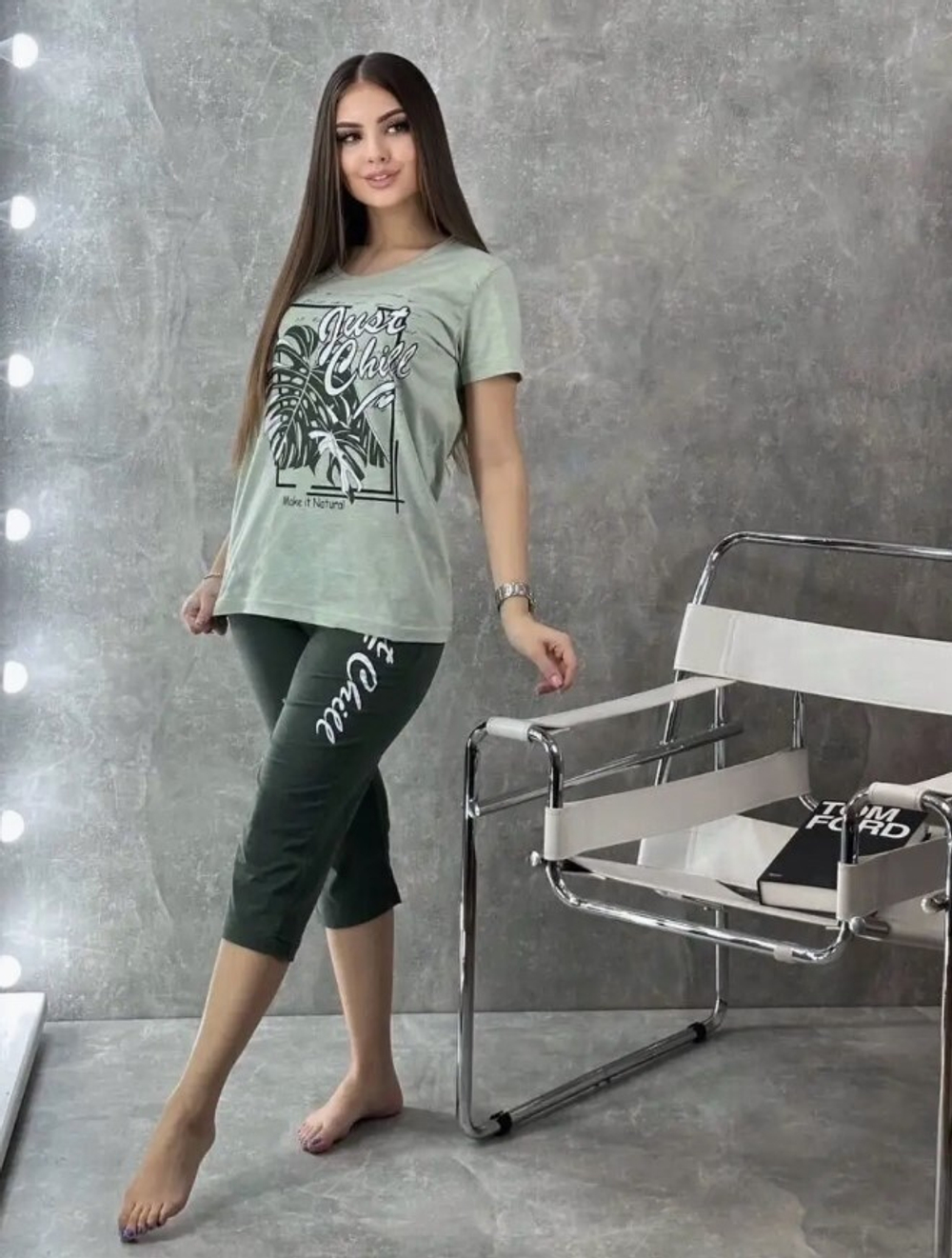 Пижама х/б бриджи+футболка УБФ0019