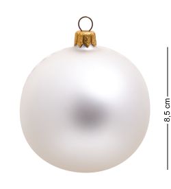 НФШ-1050 Ел. украшение Шар «Зимние птицы» 85 мм