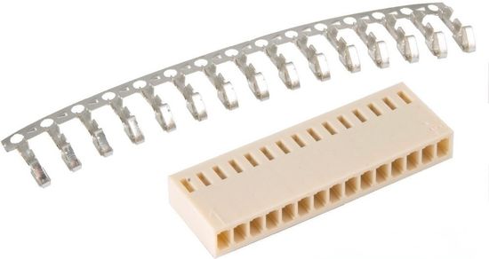 Разъём HU-15 2,54мм / 1375820-15TE / H2510-15PYC000R / DS1070-15F / L-KLS1-2.54-15-H