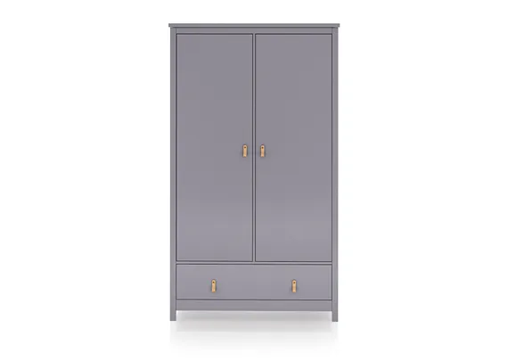 Шкаф Wood 2-х створчатый (серый)