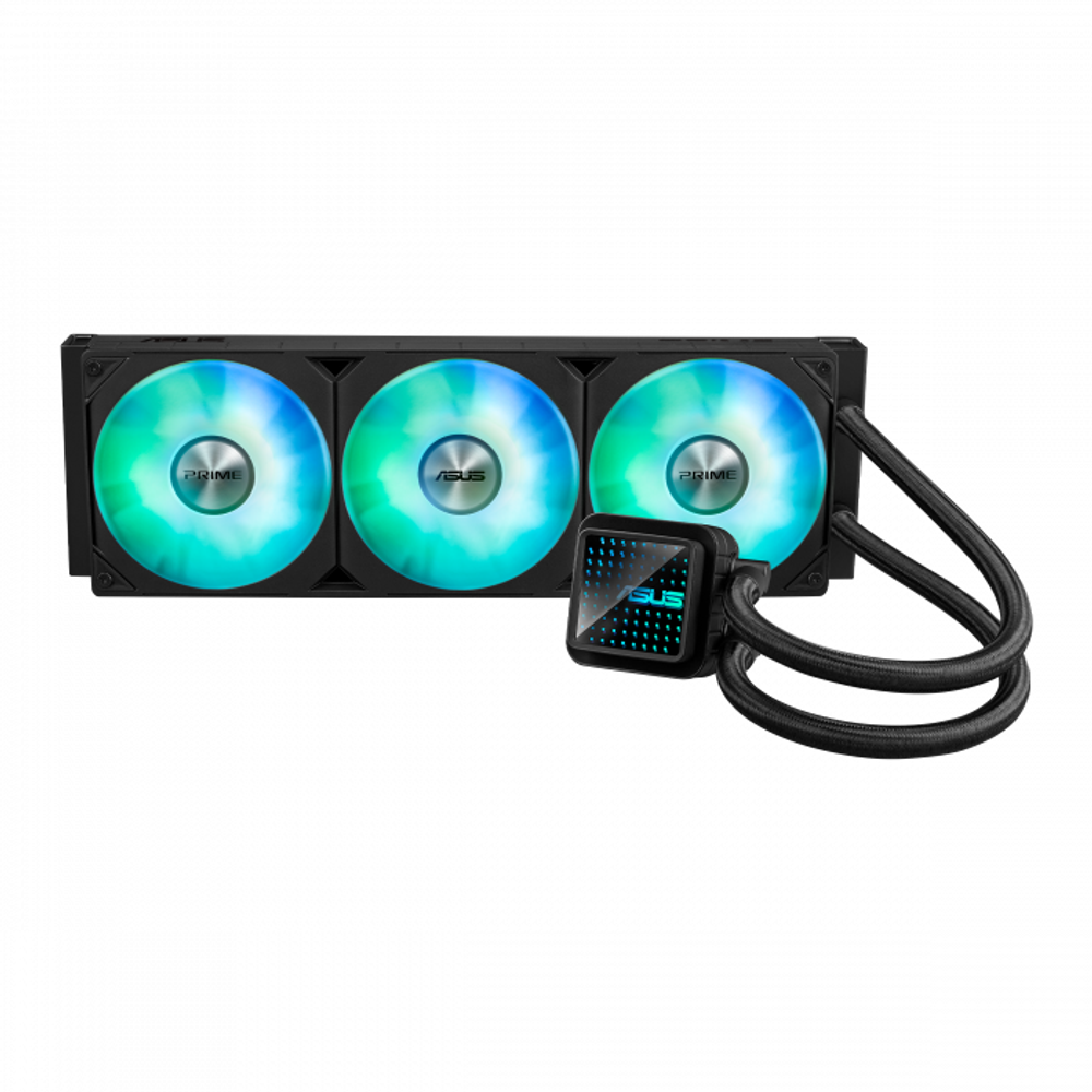 СЖО ASUS PRIME LC 360 ARGB LCD, 360mm, ARGB Fans, Cooper PUMP LCD, BOX