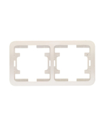 Рамка 2-я горизонтальная Makel Mimoza белая 22012