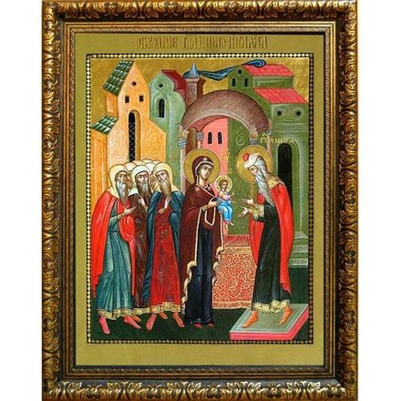 Обрезание Господне. Икона Иисуса Христа на Холсте.