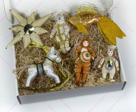 Набор ёлочных игрушек Новогодний с символом года №2