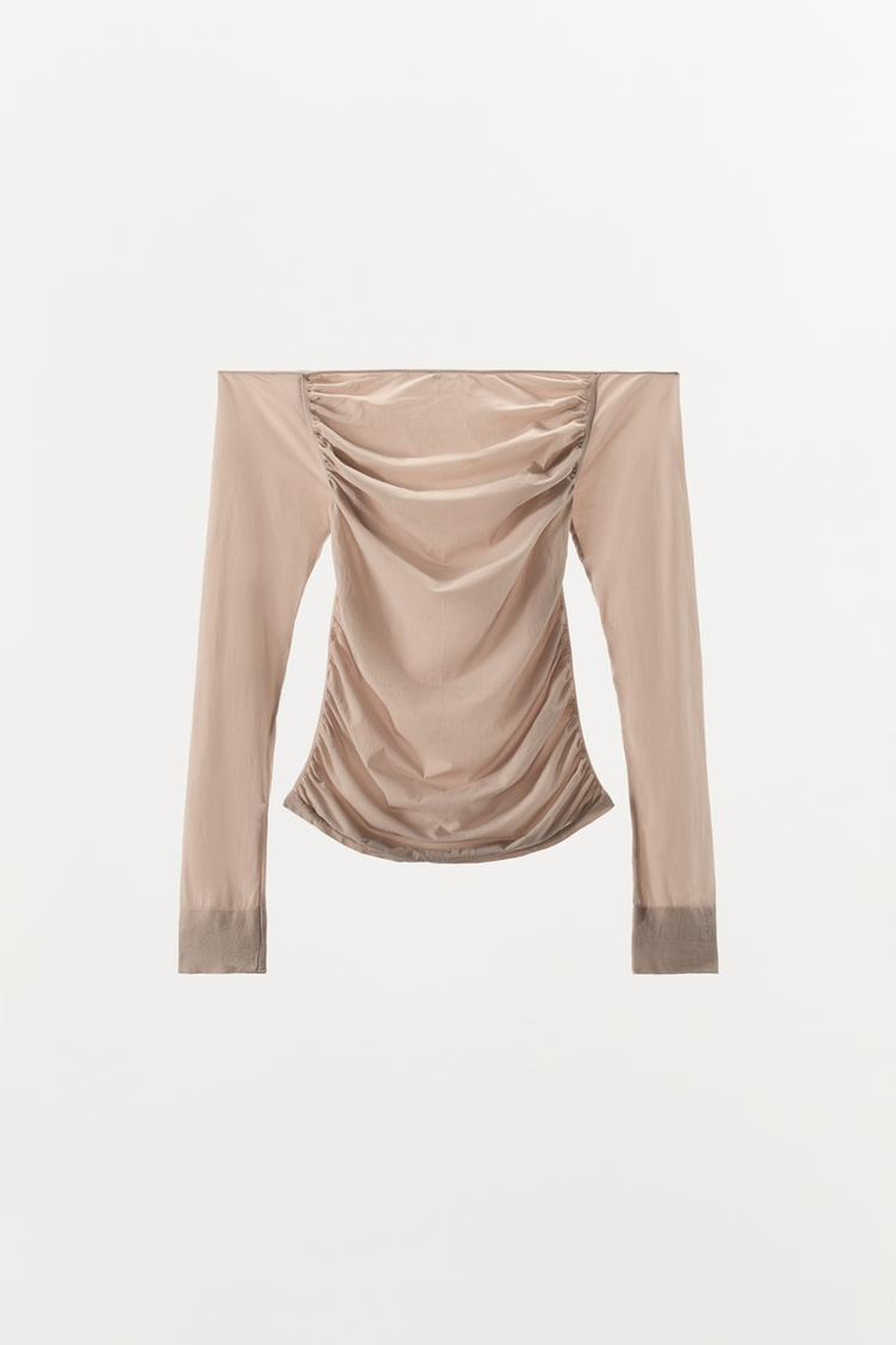 ZARA ТОП С ОТКРЫТЫМИ ПЛЕЧАМИ, ТЕЛЕСНО-РОЗОВЫЙ