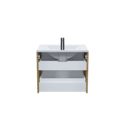 Тумба с умывальником IDDIS Bild, подвесная, 60 см, дуб светлый, BIL60V0i95K