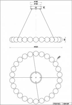 Подвесная люстра Favourite Gubbare 4014-8P