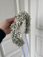 Свадебный венок из гипсофилы